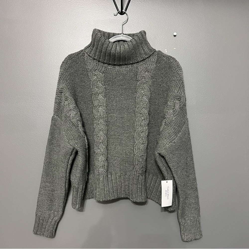 Calvin Klein Cableknit Turtleneck Sweater